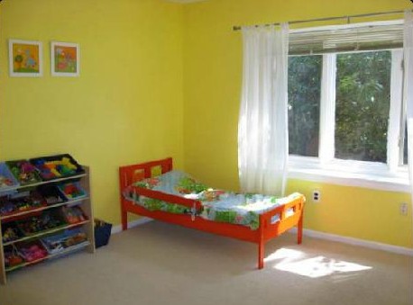 yellow kids room