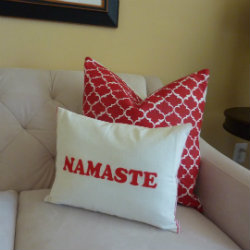 Iron-on Letter Pillow