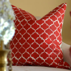 Stenciled Throw Pillow