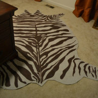 Drop Cloth Zebra Hide Rug Drop Cloth Zebra Hide Rug