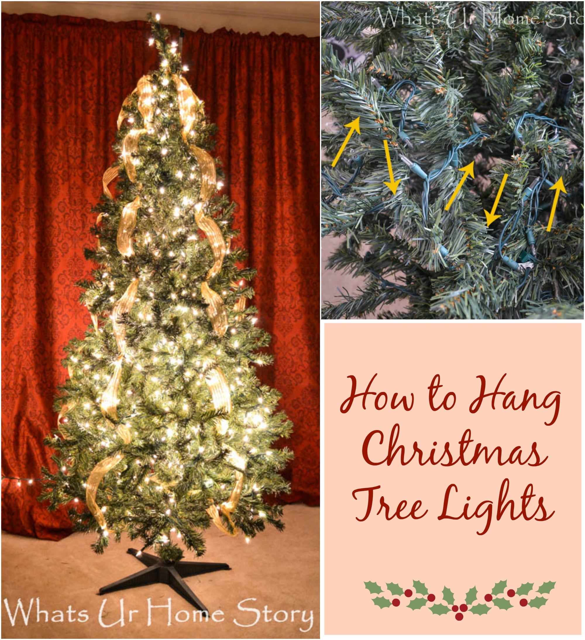 How to Hang Christmas Tree Lights - Whats Ur Home Story