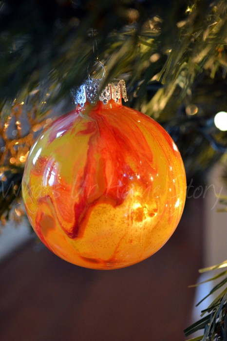 Painted Clear Ornament