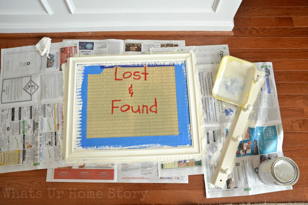 diy laundry room peg rack