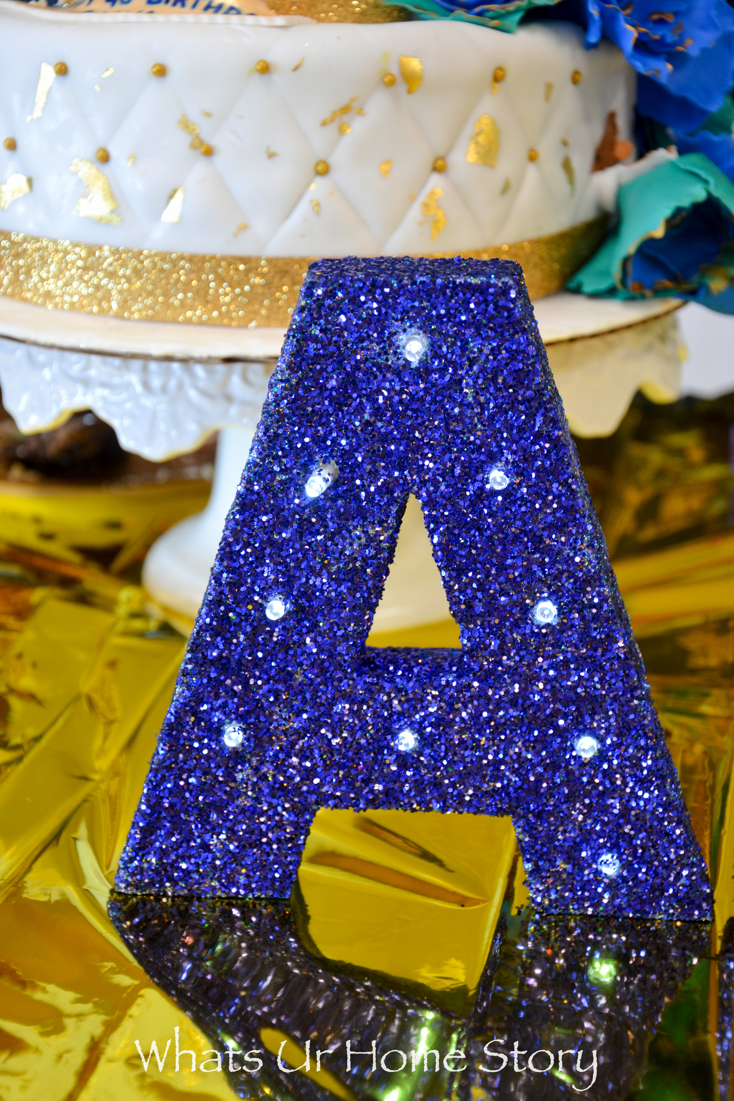 glitter marquee letters