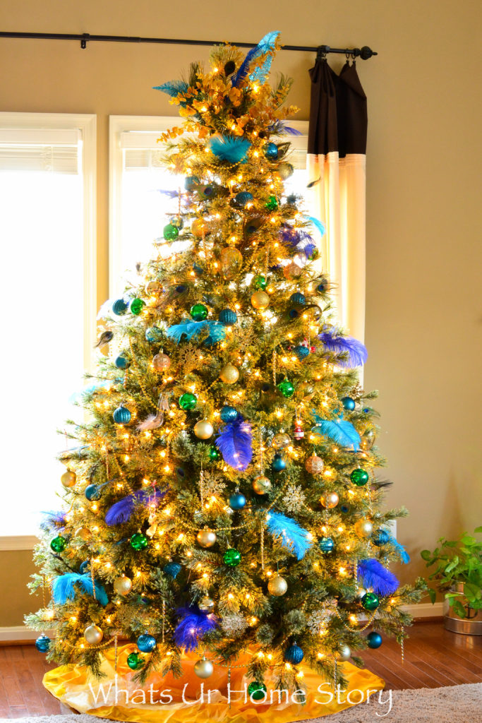 Our 2016 Peacock Themed Christmas Tree Whats Ur Home Story